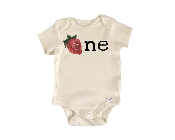 Strawberry Fruit Birthday - Baby Boy Girl Clothes Infant Bodysuit Funny Cute Newborn-0