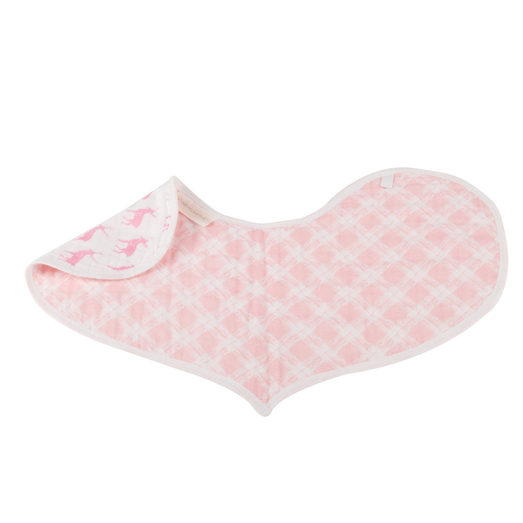 Pop of Pink Cotton Heart Bibs 2PK-4