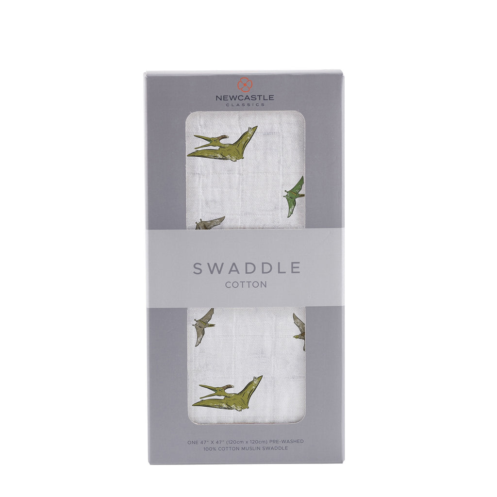 Pteranodon Cotton Muslin Swaddle-0