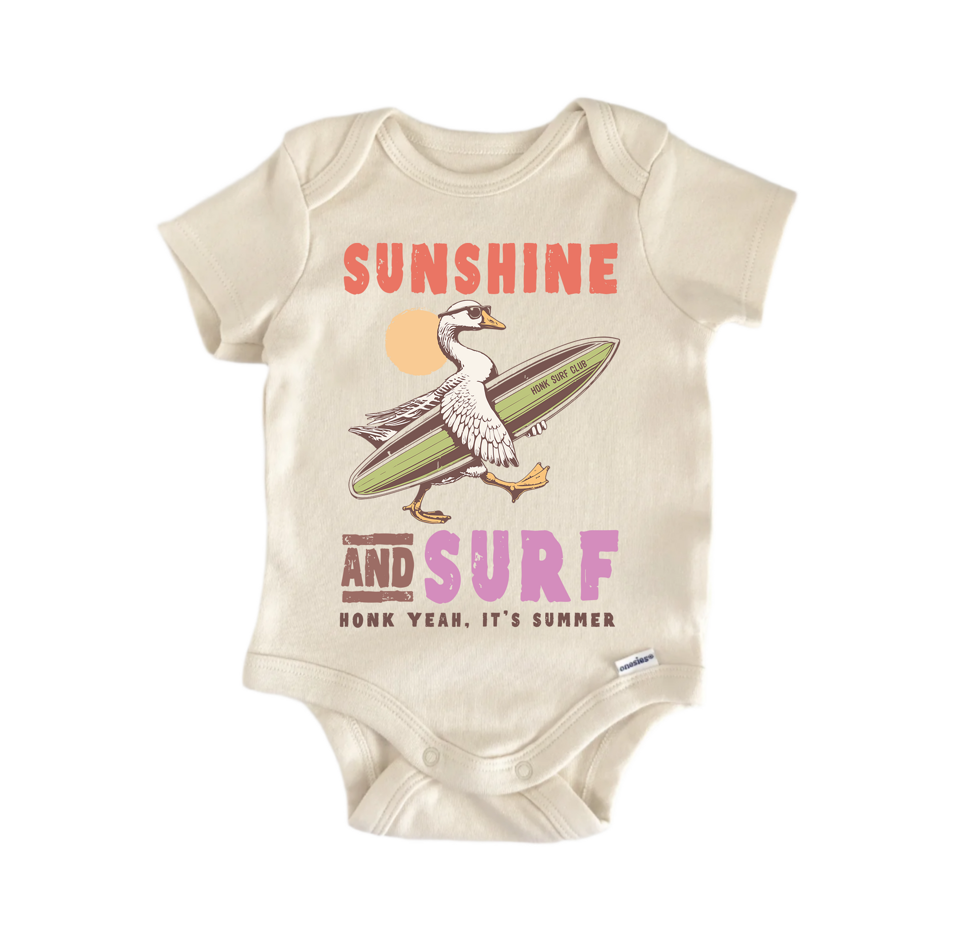 Sunshine And Surf Summer Goose - Baby Bodysuit-0